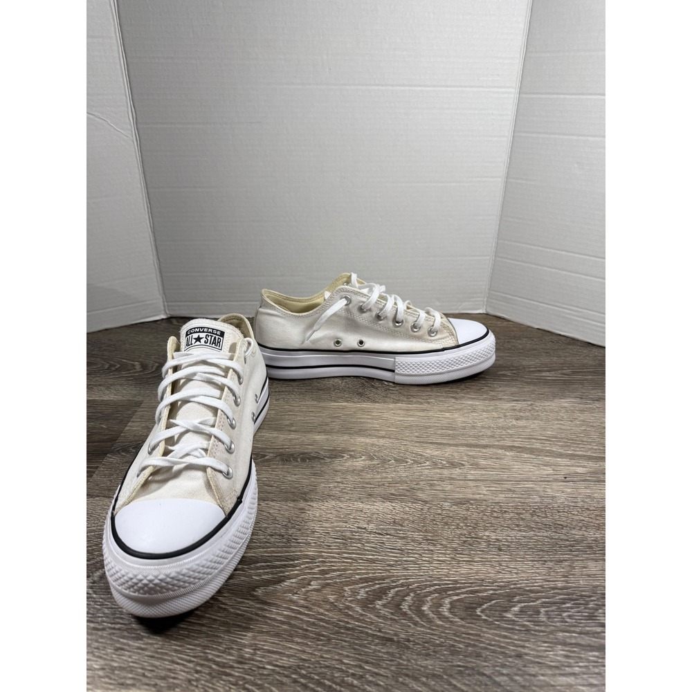 Converse‎ Chuck Taylor All Star Lift Platform Low Top White Sneakers Streetwear
